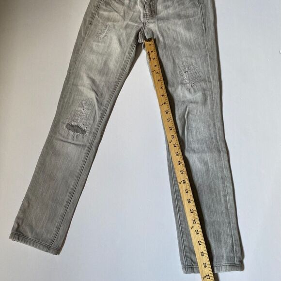 Vintage 90s Calvin Klein Denim Pants Light Wash High‎ Rise Jeans Size 27/4 - Picture 8 of 14